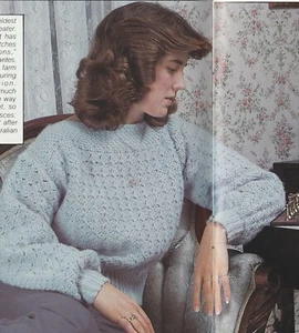 Lady's Shell Stitch Sweater - Worsted Yarn - CROCHET PATTERN ONLY - Picture 1 of 1