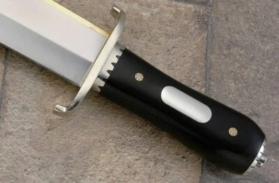 Réplica de cuchillo Bowie antiguo hecho a mano. Jim, bosque, cuchillo de hoja fija sin sear Foto 1 de 4