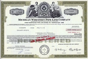 Michigan Wisconsin Pipe Line Company, 8 1/8% Pipe Line Bond due 1989 (25.000 $) - Bild 1 von 1