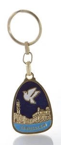 Porte clés amulette JERUSALEM porte bonheur d'Israël idée cadeau spécial Judaïca - Imagen 1 de 7