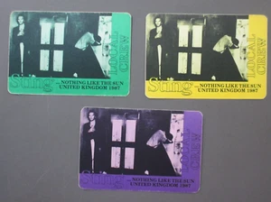 Pegatinas de tela satinada Sting Backstage Pass 3 Nothing Like The Sun Local Crew Reino Unido - Imagen 1 de 1