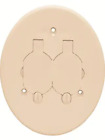 Plaque de revêtement de sol en plastique duplex bronze Walker 895P-BRZ plaque de couverture avec deux couvercles rabattables