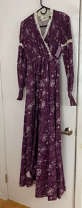 NOS Vintage Young Innocent by Arpeja Maxi Dress Size 7 gunne style - Picture 1 of 16