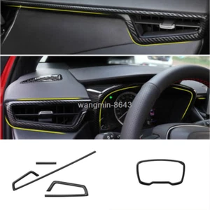 4PCS ABS Carbon fiber style Air Vent Outlet Cover Trim For Toyota Corolla 2020 - Imagen 1 de 4