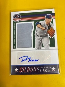 RS9970 2023 USA Stars & Stripes Silhouettes Signatures Jersey Drew Beam #/200
