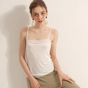 Damen Seide Camisole Bluse Maulbeerseide Tank Tops Trägertop Spaghetti KT3S125 - Bild 1 von 21