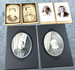 6 C.1890 Visitenkarte & Schrankkarten feat. Ehemänner & Ehefrauen ~ Displayrequisiten! - Bild 1 von 6