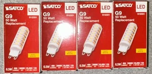 Satco S12331 - 6.5 Watt T6 LED Bulbs - G9 Base - 3000K - 120 Volt (4 Pack) - Picture 1 of 5