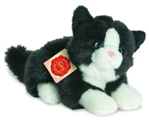 Black & White Cat by Teddy Hermann Original - plush soft toy - 20cm - 90689 - Picture 1 of 1
