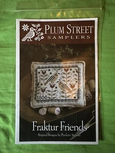 Plum Street Sampler Cross Stitch Chart - Fraktur Friends - Picture 1 of 1