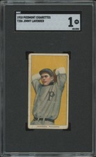 1909 T206 JIMMY LAVENDER NNO POOR PIEDMONT 350 SGC 1 BASEBALL PROVIDENCE GRAYS