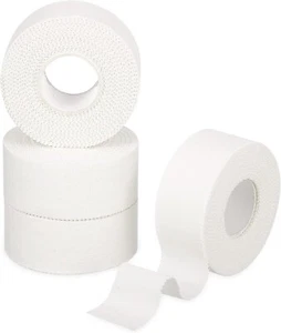 Sporttape Fitness 4 Rollen Weiß Sport Tape Fußball Klettern Selbstklebend B41 - Bild 1 von 7