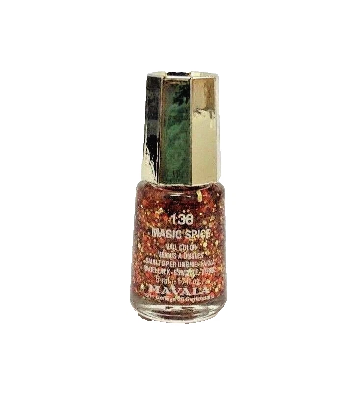 MAVALA 5ml Mini Glitzer Nagellack Kupfer Gold Orange Glitter Magic Spice 138 - Bild 1 von 1