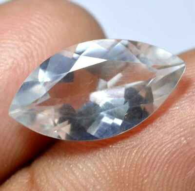 3.70 Ct Natural White Brazilian Topaz GGL Certified Top Quality Treated  Gem - Image 1 of 4