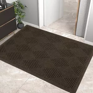 Absorbent Muddy Dirt Resist Welcome Door Mats Outdoor - Picture 1 of 7