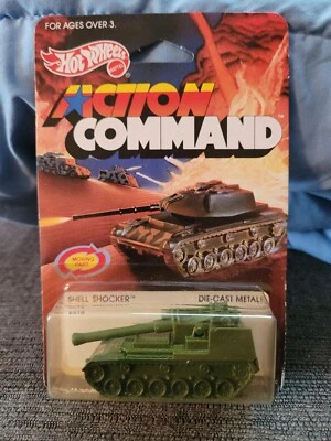 Vintage Hot Wheels 1984 Action Command "Shell Shocker" Tank Carded! - Image 1 of 4