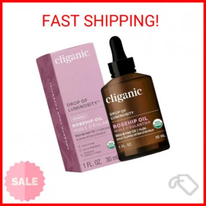 Cliganic Organic Rosehip Seed Oil for Face, 100% Pure | Natural Cold Pressed Unr - Picture 1 of 2