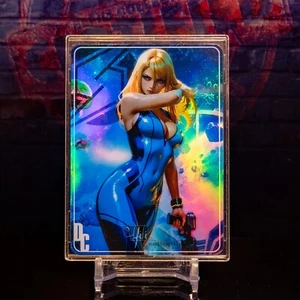 Samus Aran Goddess Premium Waifu Card Metroid Custom Special Holo Flash ACG DC - Picture 1 of 7