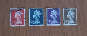 Complete GB used stamp set: March 1999 high value machin definitives - Picture 1 of 1