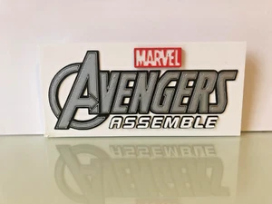Avengers Assemble Logo Marvel Heroes Loki Alien Army Tony Iron Captain Steve AA - Picture 1 of 1