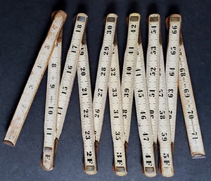 Vintage Master Rule Mfg. Co Wooden Folding Ruler Middletown NY USA 6' - Picture 1 of 4