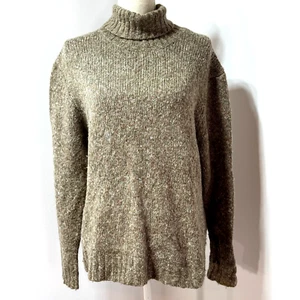 LL Bean Pullover Damen braun Wollmischung Strick Rollkragen Gr. XL - Bild 1 von 6