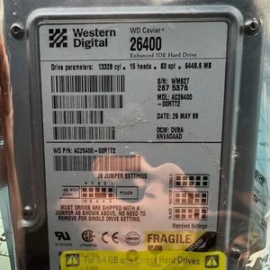 NOS BRAND NEW Western Digital Caviar AC26400 6.4GB 512KB Ide Ata 3.5'' Inch - Picture 1 of 11