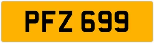 PFZ 699 P 3x3 DATUMSLOSES PRIVATES NUMMERNSCHILD PAM PAUL PETE PAT PHIL PAMELA PEG PS - Bild 1 von 1