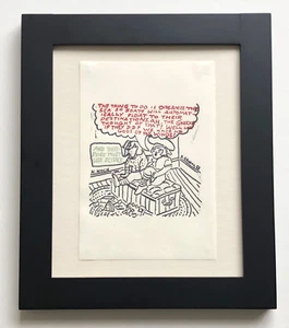 Red Grooms Untitled 1967 Hand Signed Dated Rubber Stamp Limited Edition Pristine - Picture 1 of 3