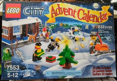 New & Sealed! LEGO CITY 7553 ADVENT CALENDAR 2011, Retired! 6x MiniFigs, Dog, - Image 1 of 4
