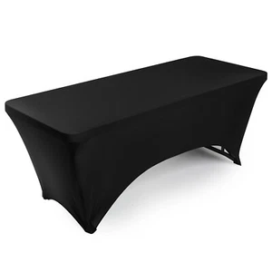 Fitted Spandex Stretch Fabric Tablecloth Cover - Picture 1 of 28