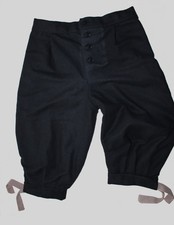 17th Century Breeches - Black (Sizes 36-48' Waist)