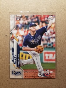 Brendan McKay 2020 Topps Opening Day #1 RC Rookie Tampa Bay Rays