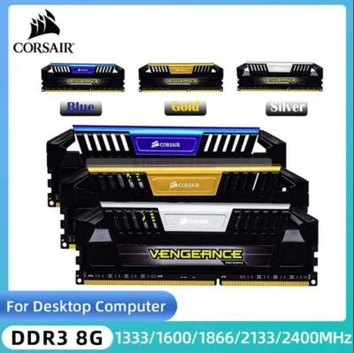 RAM de escritorio CORSAIR Vengeance Pro DDR3 8 GB/16 GB 1333 1600 1866 MHz 2133 2400 MHz Foto 1 de 4