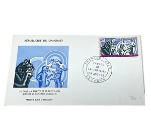 1972 - 'Dahomey'. 'La Fontaine Fables', 'The Cat, The Weasel and The. FDC (#13) - Picture 1 of 1