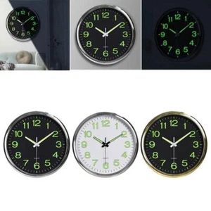 12 inch Modern Battery Wall Clock Luminous Glow Night Light Quartz Silent۞ - Picture 1 of 13