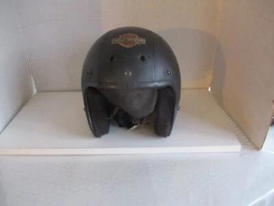 Vintage 1994 Black Bell Harley Davidson Motorcycle Helmet made in Italy - Image 1 of 4