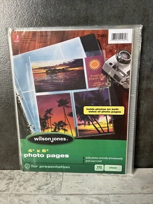 Photo PRESENTATION Pages 10 PACK 4”x6” Clear Acco 21462 Wilson Jones - Image 1 of 2