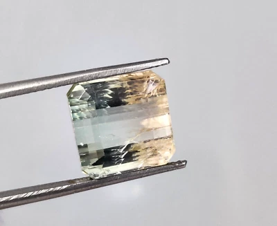 10,70 kt, natürlicher Wassermelone Turmalin quadratischer Schliff 11,20 x 11,... - Bild 1 von 4