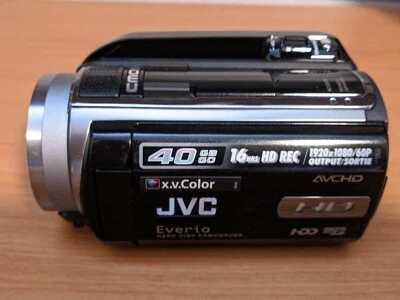 JVC EVERIO GZ-HD10U HD X.V.Color 1920x1080 60p HDD 40GB Micro SD - Image 1 of 4