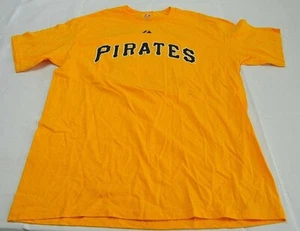 Majestic Pittsburgh Pirates kurzärmliges T-Shirt Herren gelb Größe Large - Bild 1 von 8
