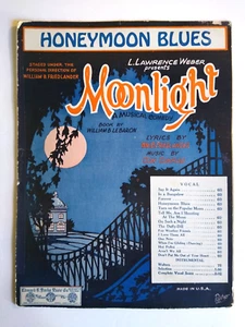 Noten Song Honeymoon Blues Moonlight LeBaron Con Conrad Friedlander 1924 - Bild 1 von 3