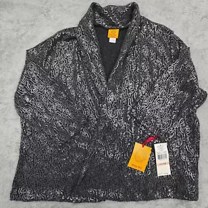 NWT Ruby Rd. Dress Jacket Size 2X With Sequins Charcoal Grey - Picture 1 of 9