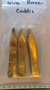 LG set of 3 size WINGBURNERS Brass " Caddis " FLY TYING TOOLS - Picture 1 of 4