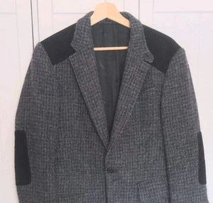 Simon Carter Wool Blazer Medium 40 Chest Grey Black - Picture 1 of 15