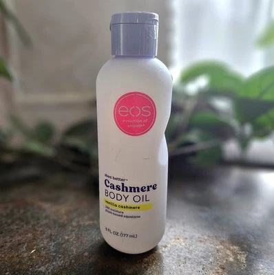Aceite corporal de cachemir vainilla EOS 6 fl oz escualano a base de plantas 24 horas ¡NUEVO! Foto 1 de 4