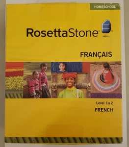 Rosetta Stone French / Francais Levels 1 & 2 with Headset Microphone Open Box - Picture 1 of 2