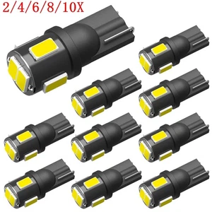 192 194 168 W5W T10 Xenon White Dome Map 5630-SMD 2LED Light Bulb Durable 10/20x - Picture 1 of 11