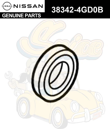 Genuine Nissan Seal-Oil 38342-4GD0B Foto 1 de 1