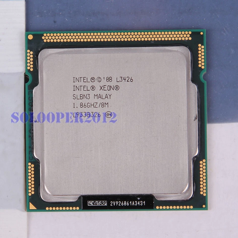 Free shipping Intel Xeon L3426 CPU 1.86 GHz LGA 1156/H1 (SLBN3) CPU Processor - Image 1 of 1